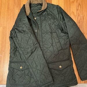 Barbour Men's Quilted Military Jacket - Olive med like new